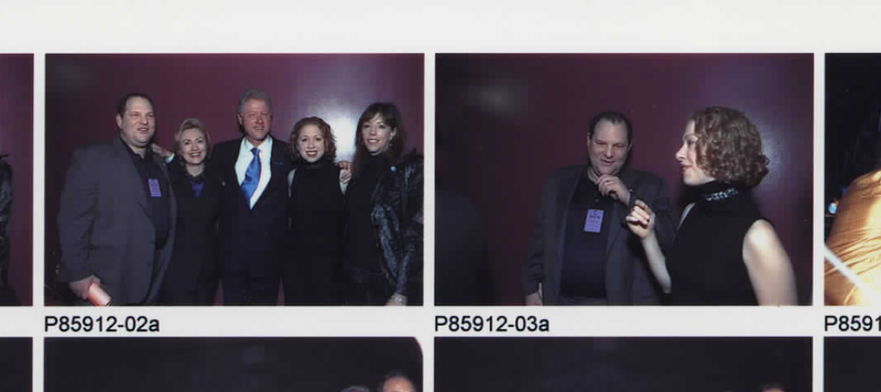 Illustration for article titled Clinton Presidential Library Releases New Photos of Harvey Weinstein From the 1990s
